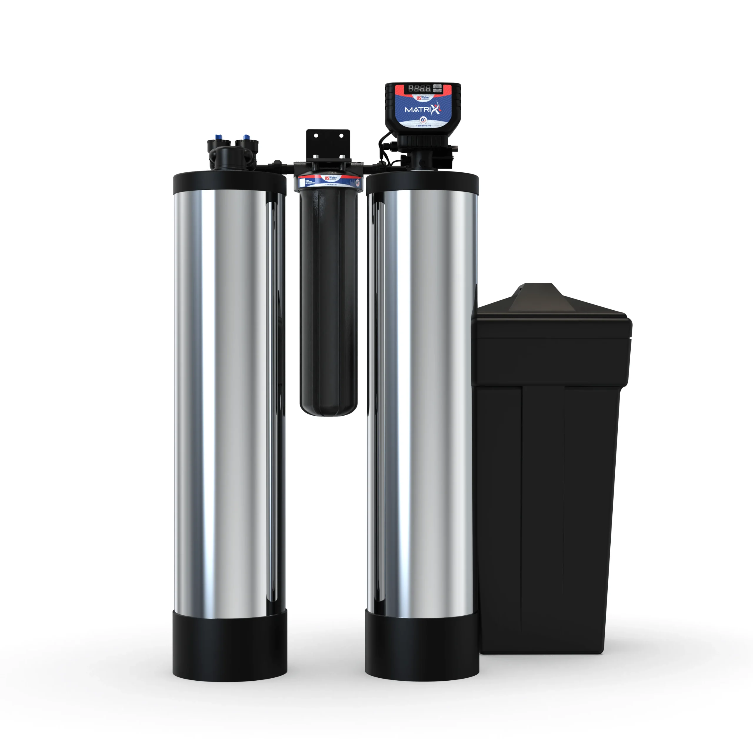 Skilled technician connecting reverse osmosis filters and dedicated faucet with precision tools